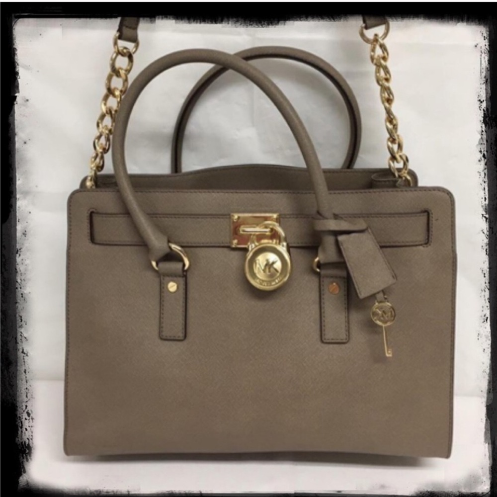 🆕Beautiful MK Hamilton Leather Bag